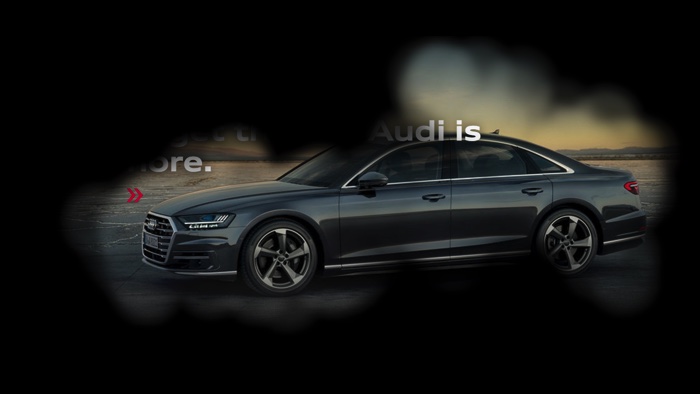 Experiment lightmap of Audi.com